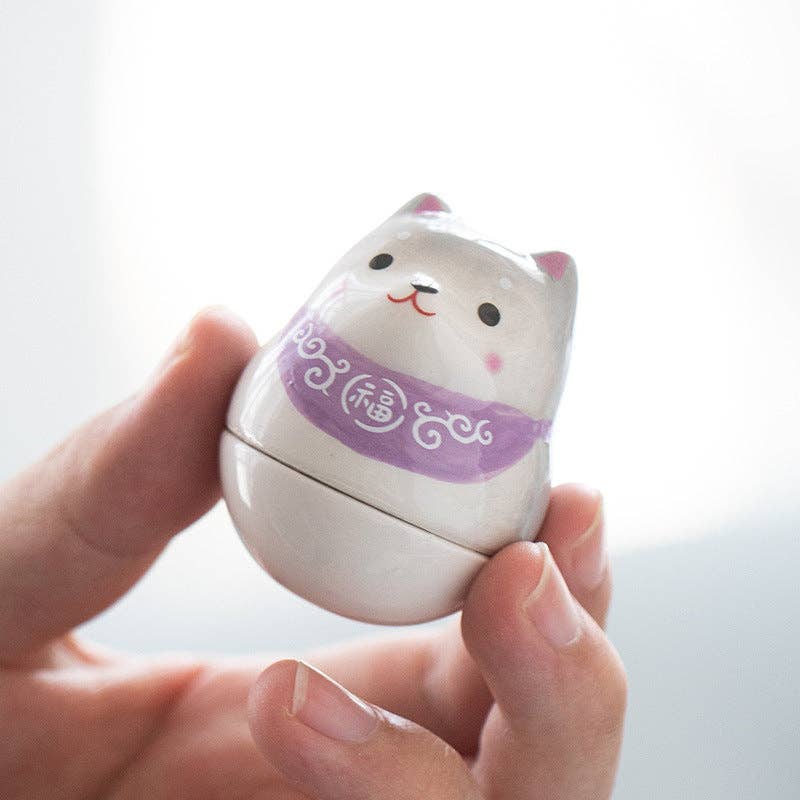 YiXing Clay Shiba Inu: Purple