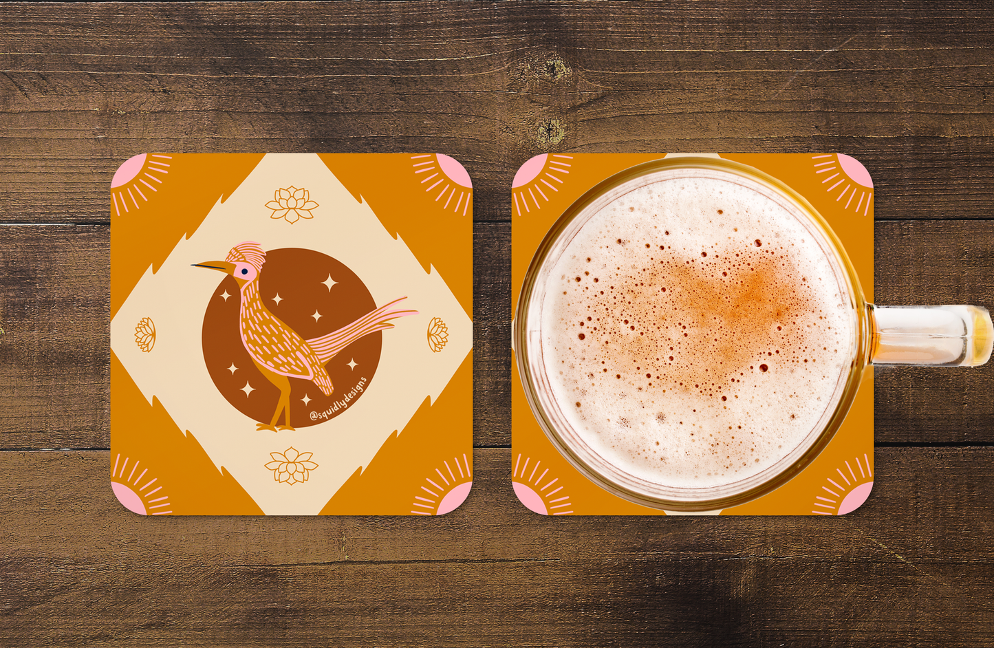 Coaster Set - Desert Animals - Neutrals