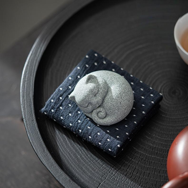 Sleepy Cat Tea Pet