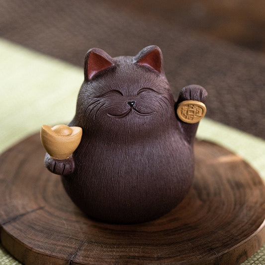 Fortune Cat: Brown
