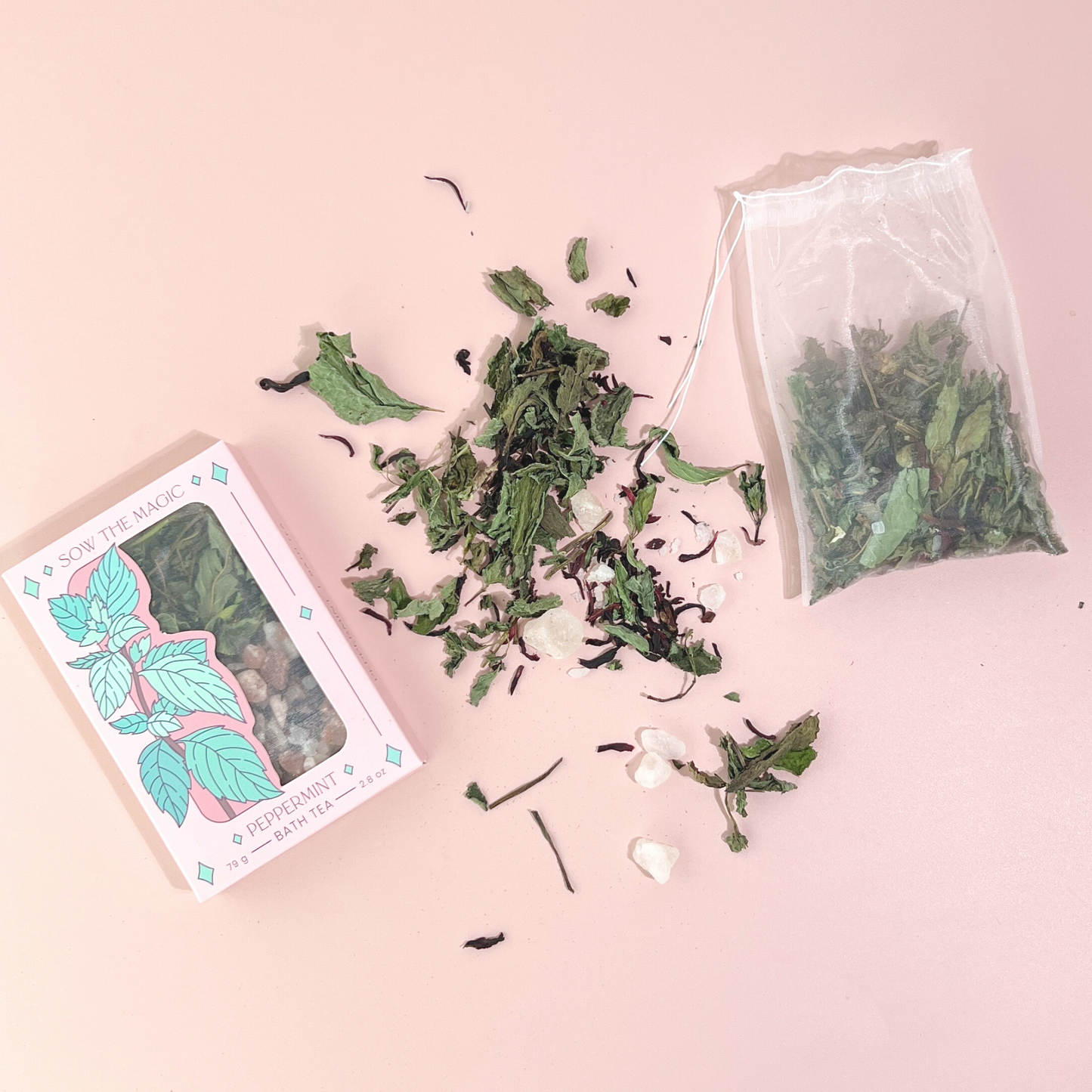 Peppermint Tarot Botanical Bath Tea Box