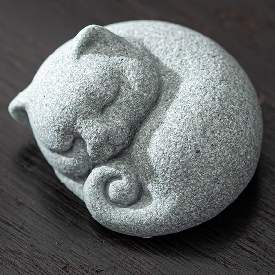 Sleepy Cat Tea Pet
