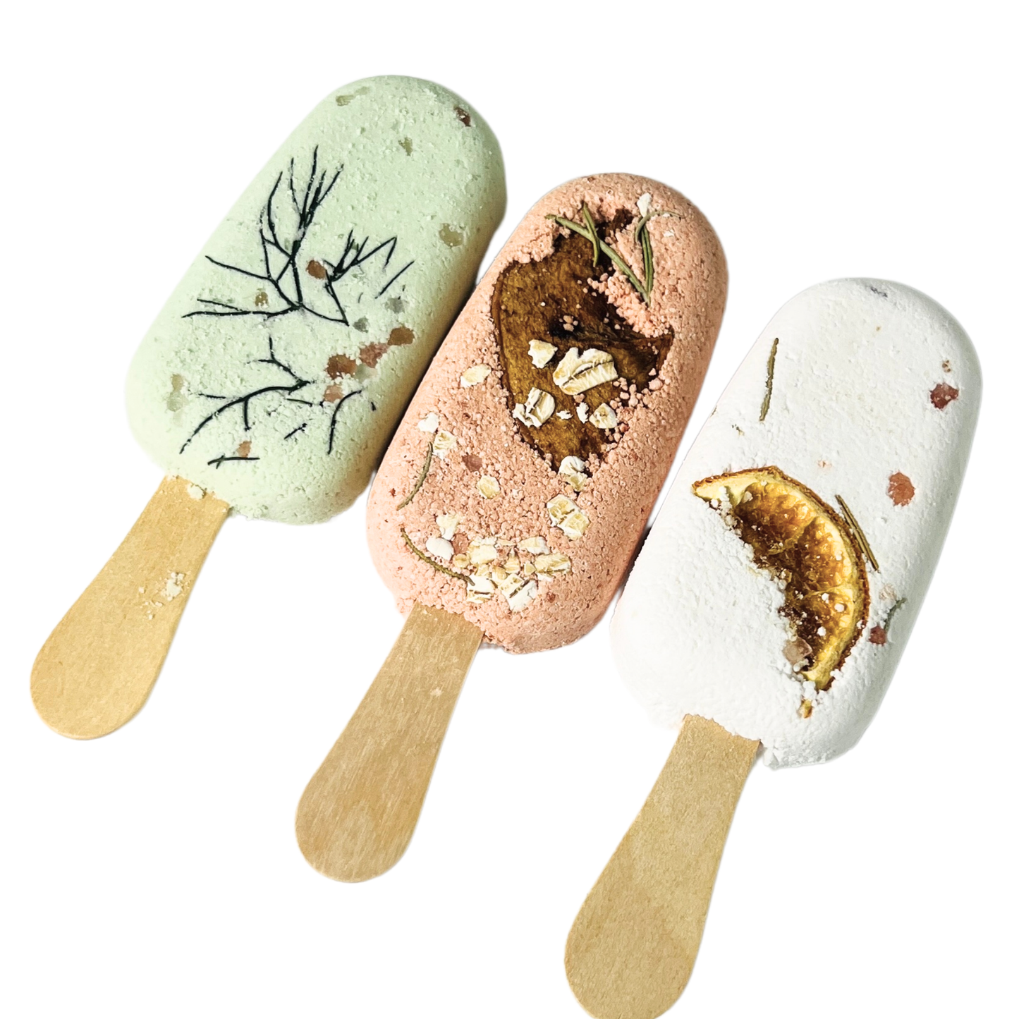 Botanical Bath Clay Pops With Dried Fruit and Epsom Salt: Citrus + Rosemary