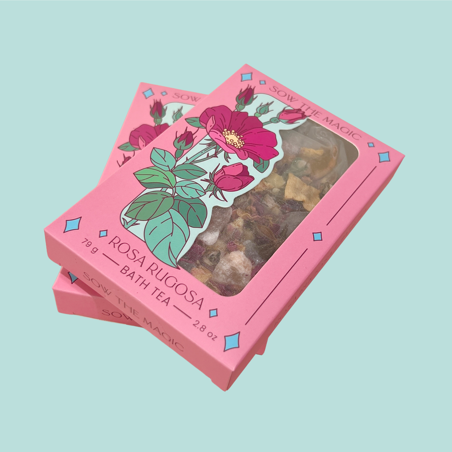 Rosa Rugosa Tarot Botanical Bath Tea Box