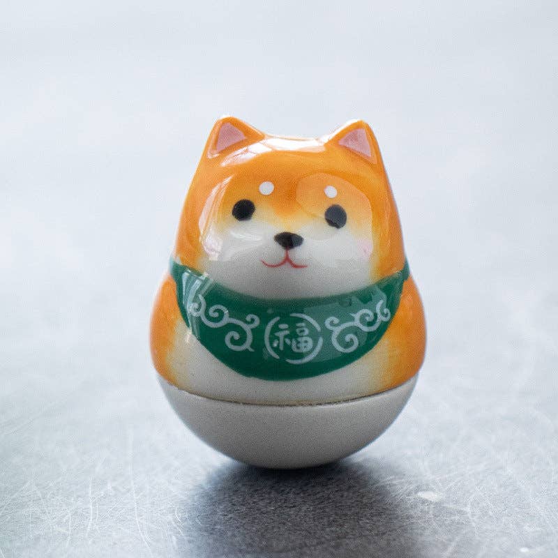 YiXing Clay Shiba Inu: Green